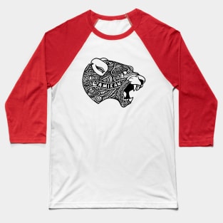 WILD CAT ZENTANGLE Baseball T-Shirt